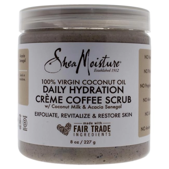 100 Percent Virgin Coconut Oil Daily Hydration Creme Coffee Scrub