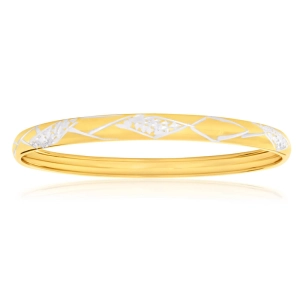 9ct Lovely Yellow Gold Silver Filled Bangle
