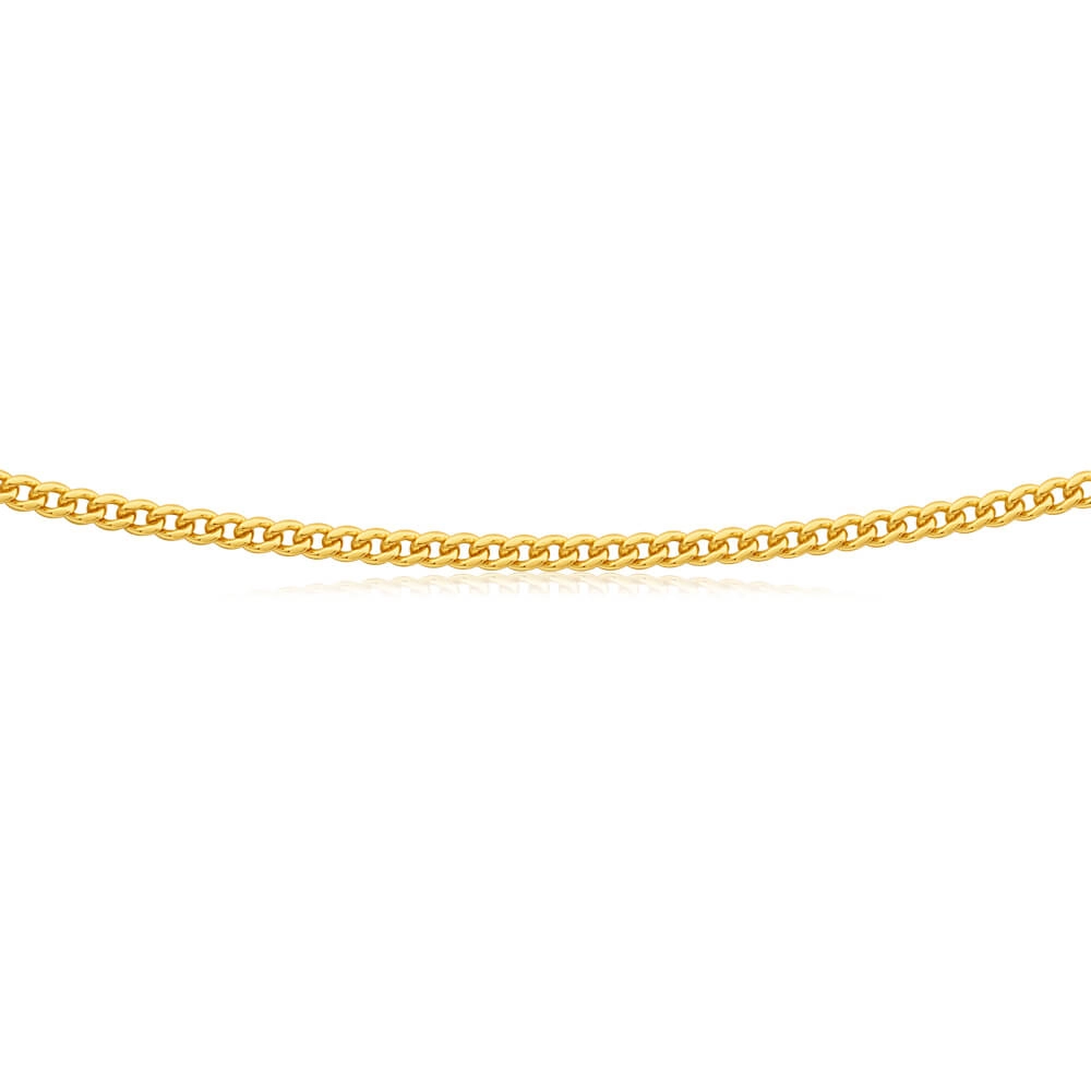 9ct Yellow Gold 80cm 80 Gauge Curb Chain