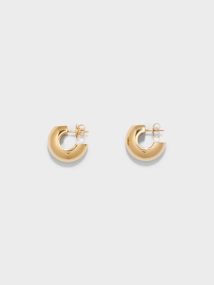 Alma Medium 18kt Gold-Plated Earrings