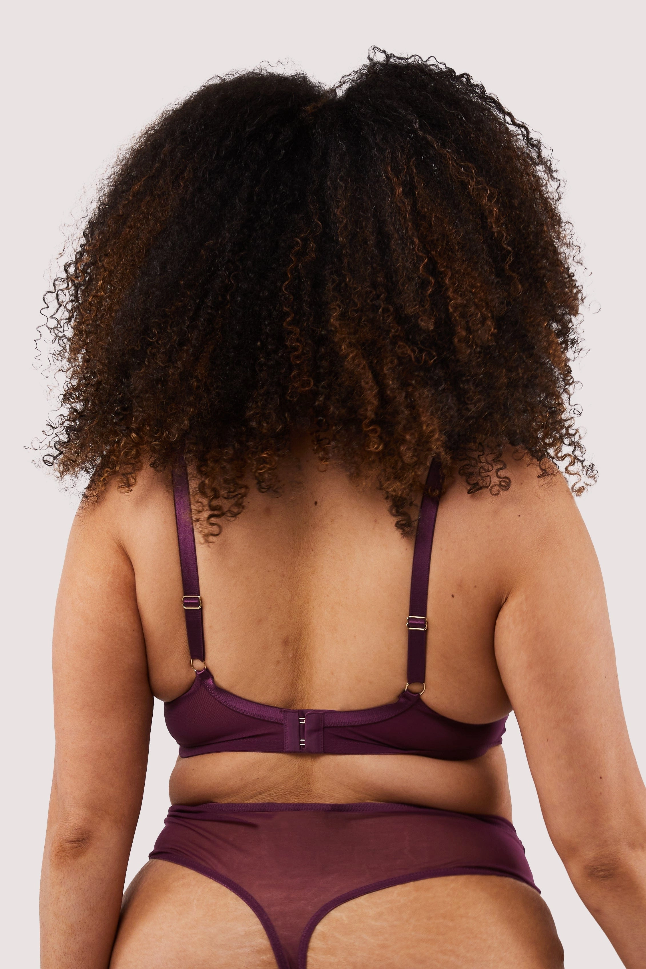 Astrid Merlot Lace And Trim Bra