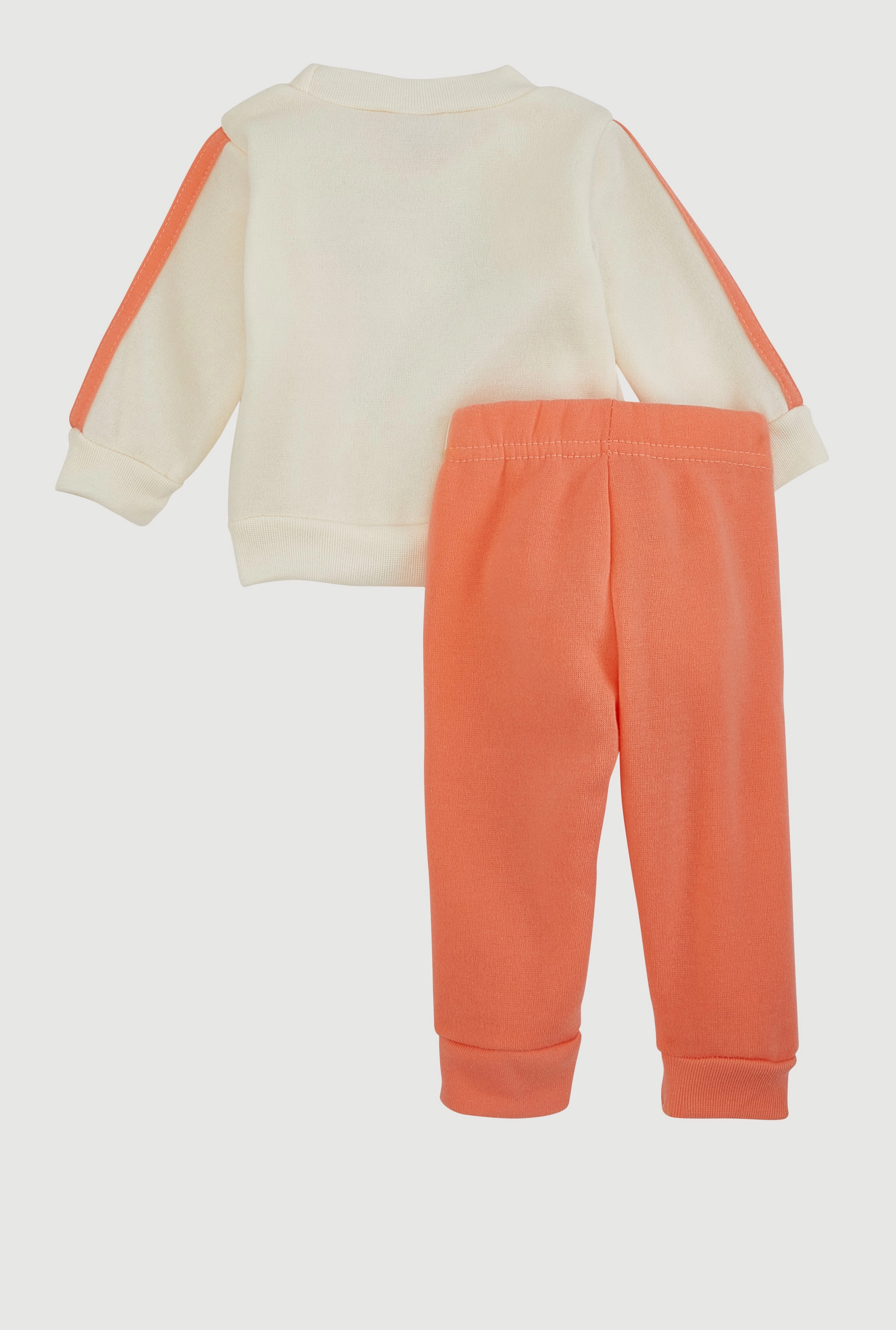 Baby Girls 0-9M Unique Glitter Graphic Sweatshirt and Joggers