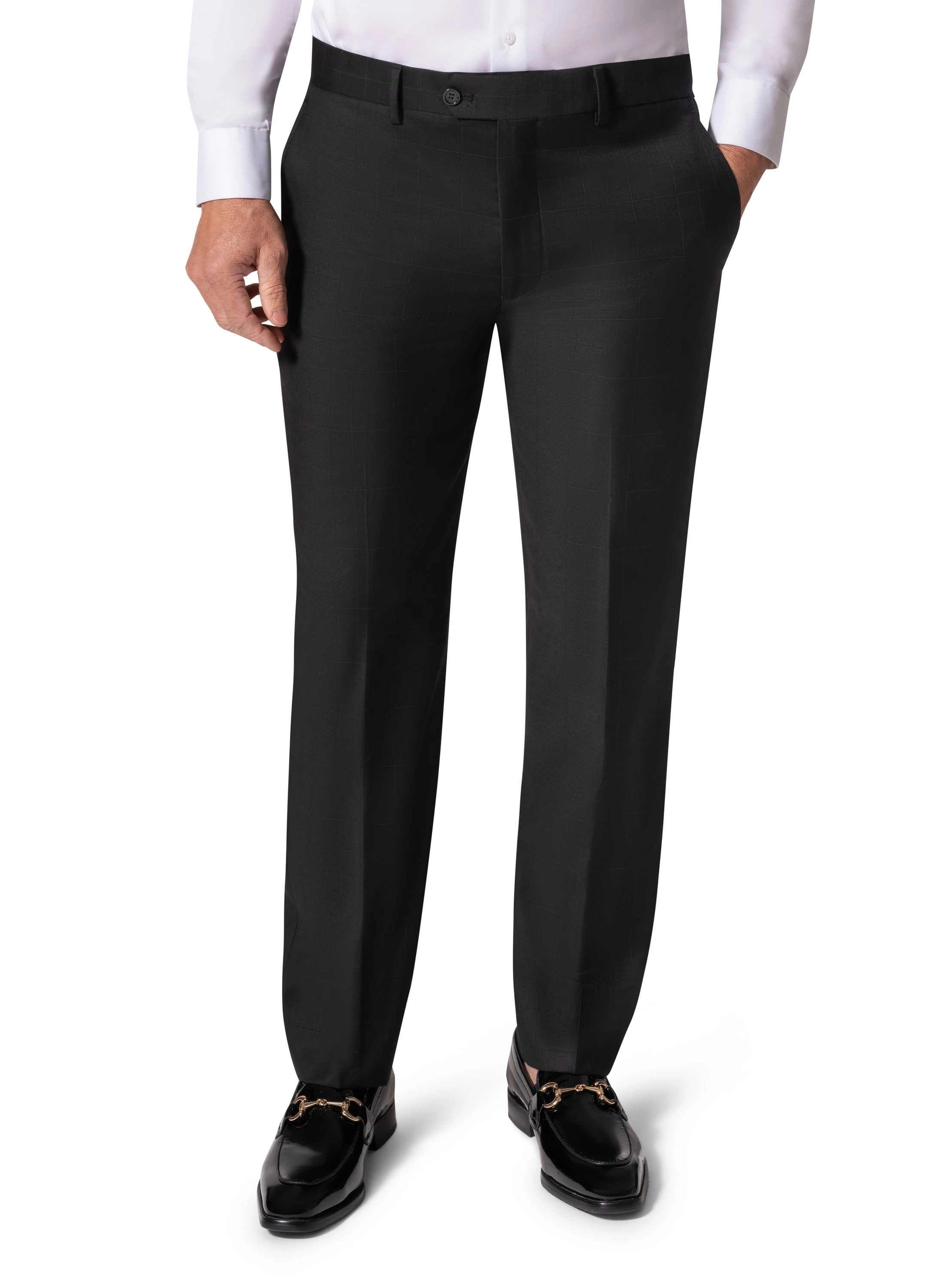 Bergamo Elegant - Faille Wool Solid Suit 10015.200 Slim Fit - Black