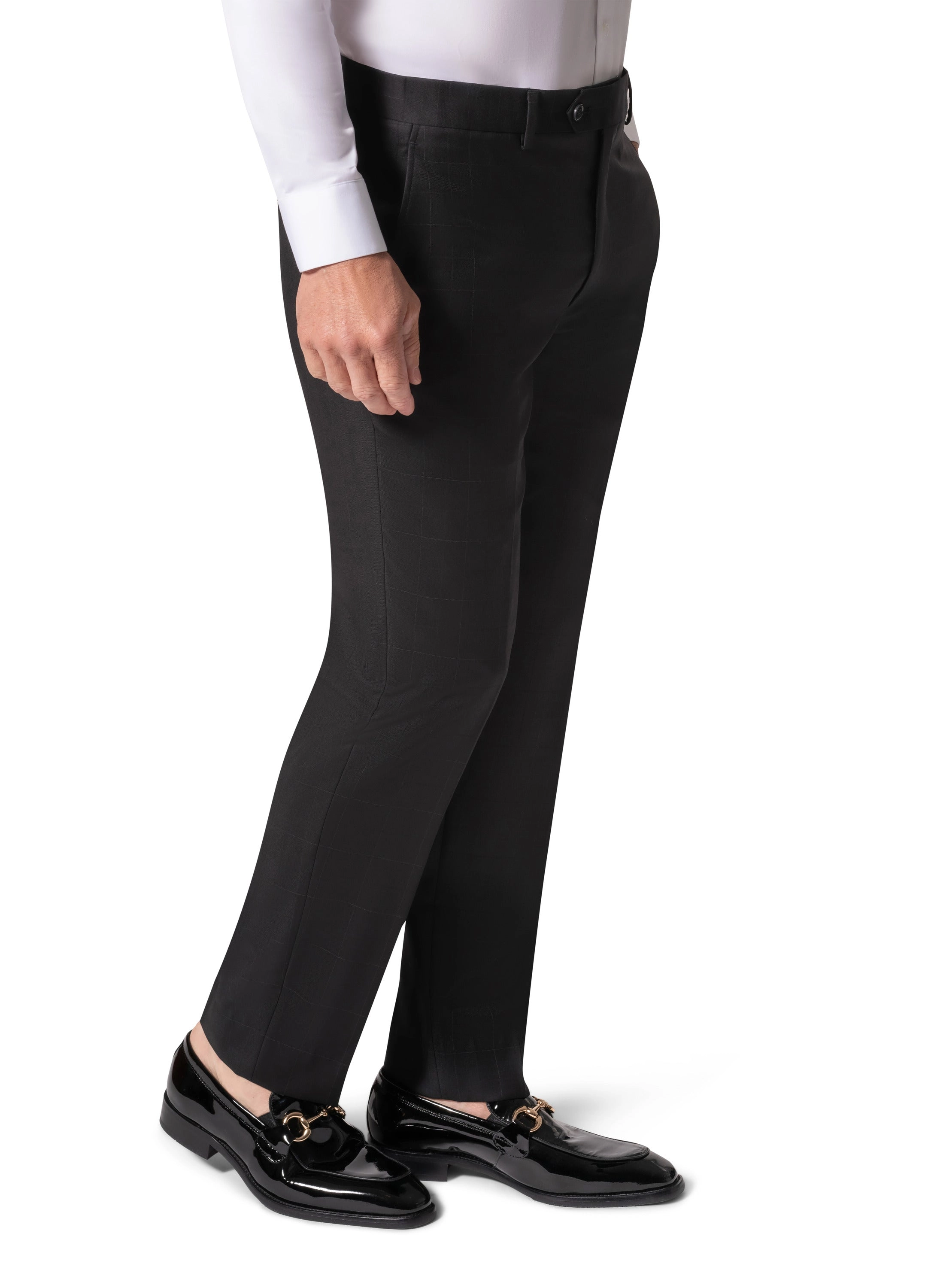 Bergamo Elegant - Faille Wool Solid Suit 10015.200 Slim Fit - Black
