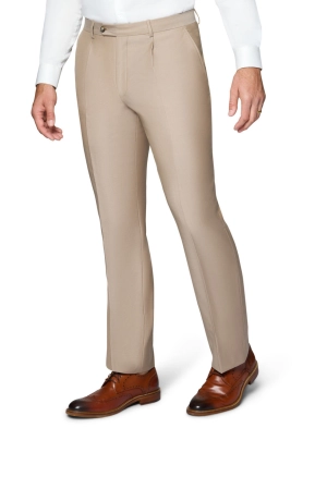 Bergamo Elegant Modern Fit Pants - Taupe