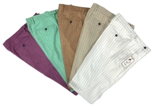 Bergamo Elegant PSL-833 S25 Stripe Pants - White