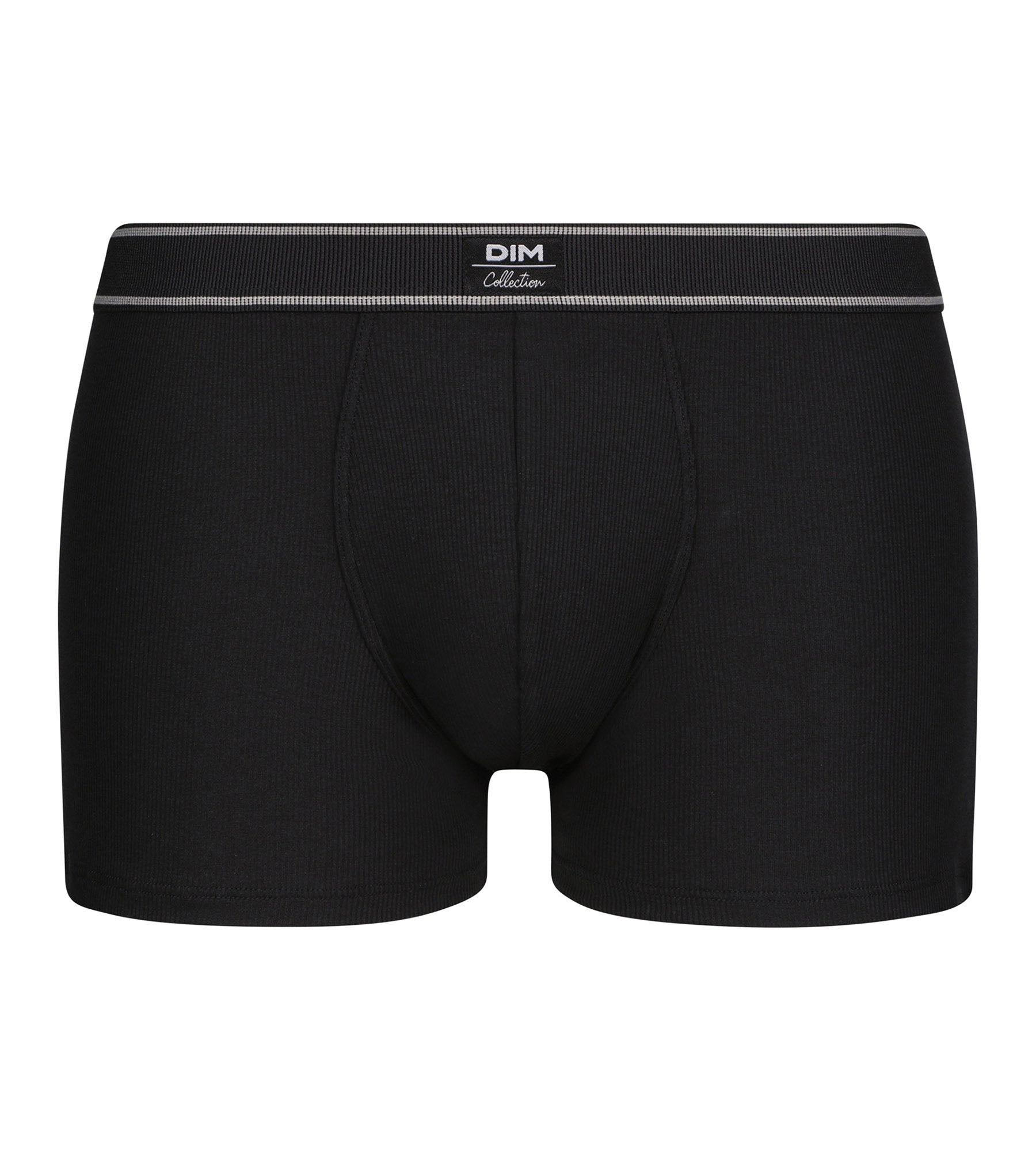 Boxer homme en coton modal côtelé Noir Dim Elegant