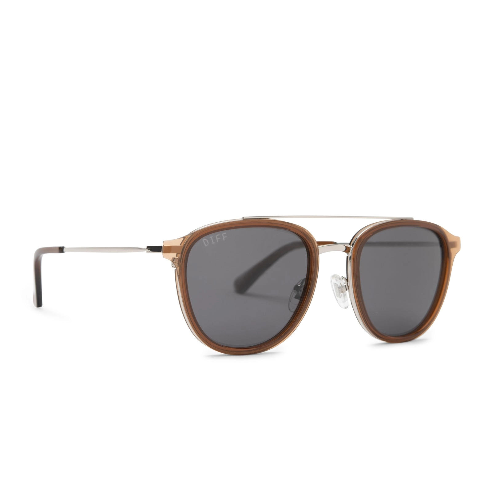 CAMDEN - WHISKEY   GREY POLARIZED SUNGLASSES