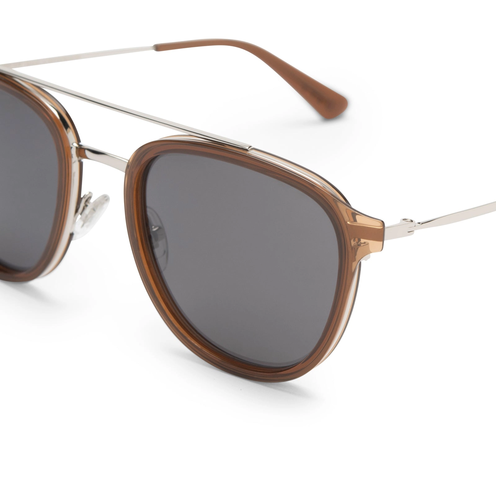 CAMDEN - WHISKEY   GREY POLARIZED SUNGLASSES