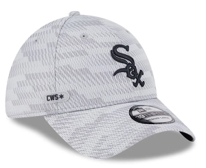 Chicago White Sox Gray 2025 Clubhouse New Era 39THIRTY Flex Hat