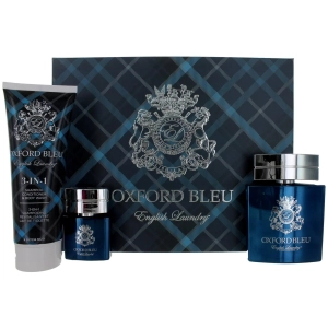 English Laundry Men's Personal Care Gift Set - Oxford Bleu Unique Charm, 3 Piece