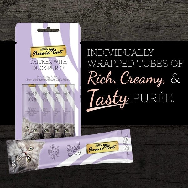 Fussie Cat Chicken with Duck Puree Lickable Cat Treats