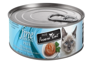Fussie Cat Fine Dining Pate Tuna with Vegetables Entrée Wet Cat Food, 2.82oz