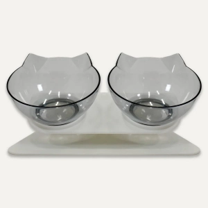 Goo-eez Ergonomic Double Bowl Cat Feeder