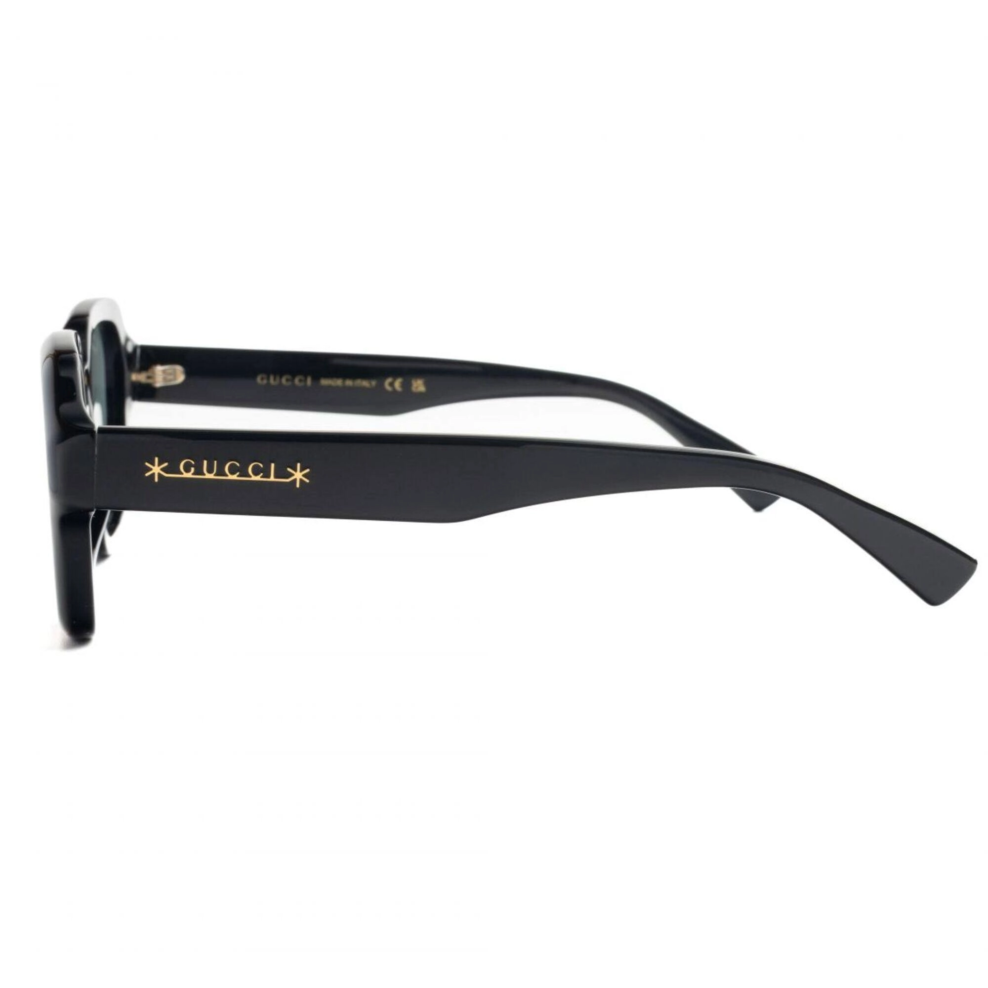 Gucci Men's Sunglasses - Black Acetate Full Rim Unique Frame Smoke Lens | GG1174S 001