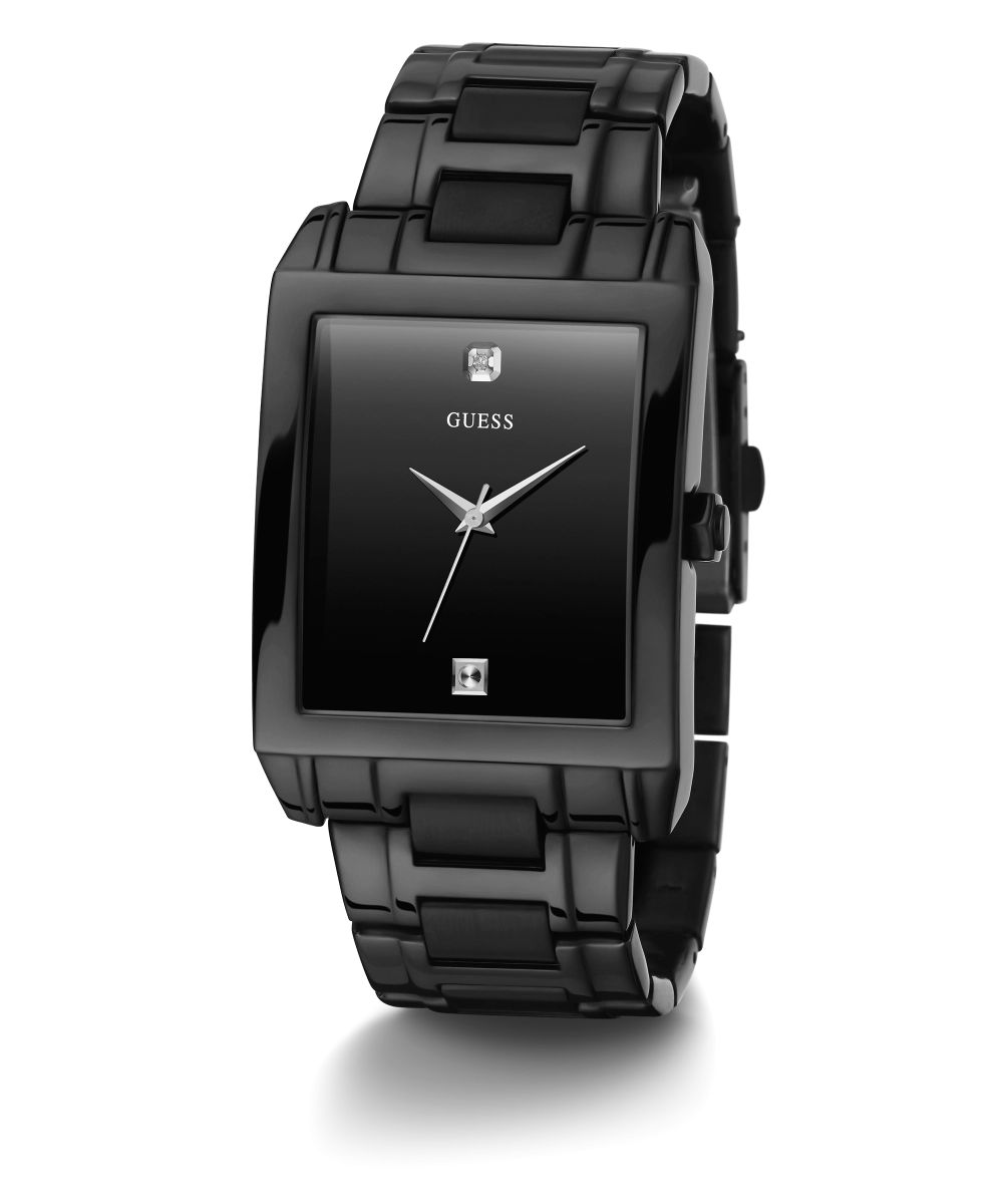 GUESS Mens Black Analog Watch