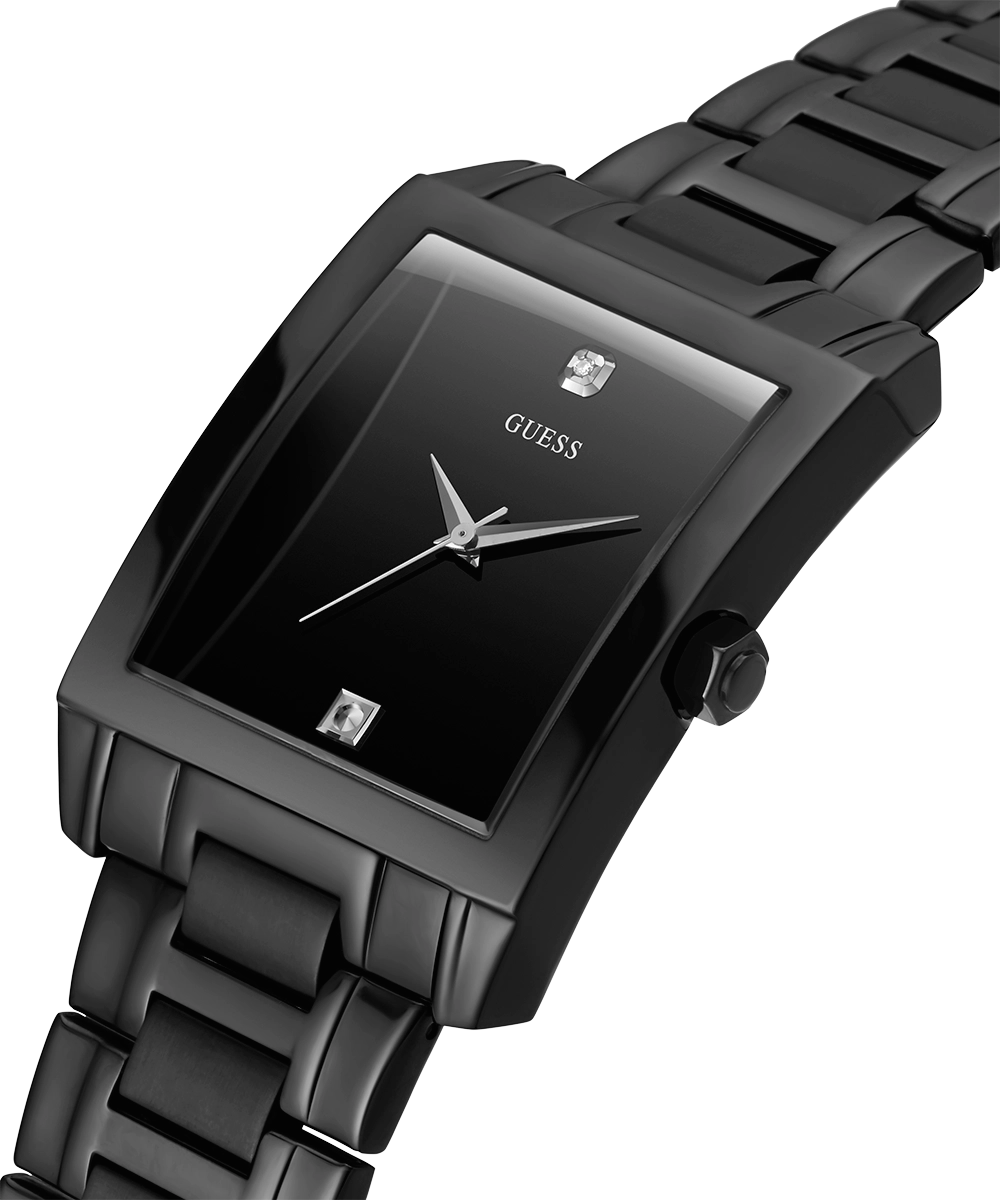GUESS Mens Black Analog Watch
