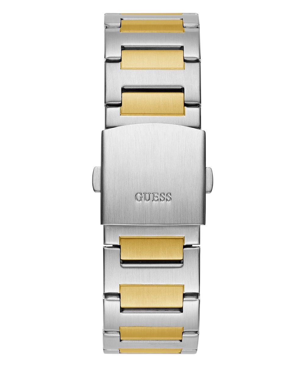 GUESS Mens Silver Tone Multi-function Watch