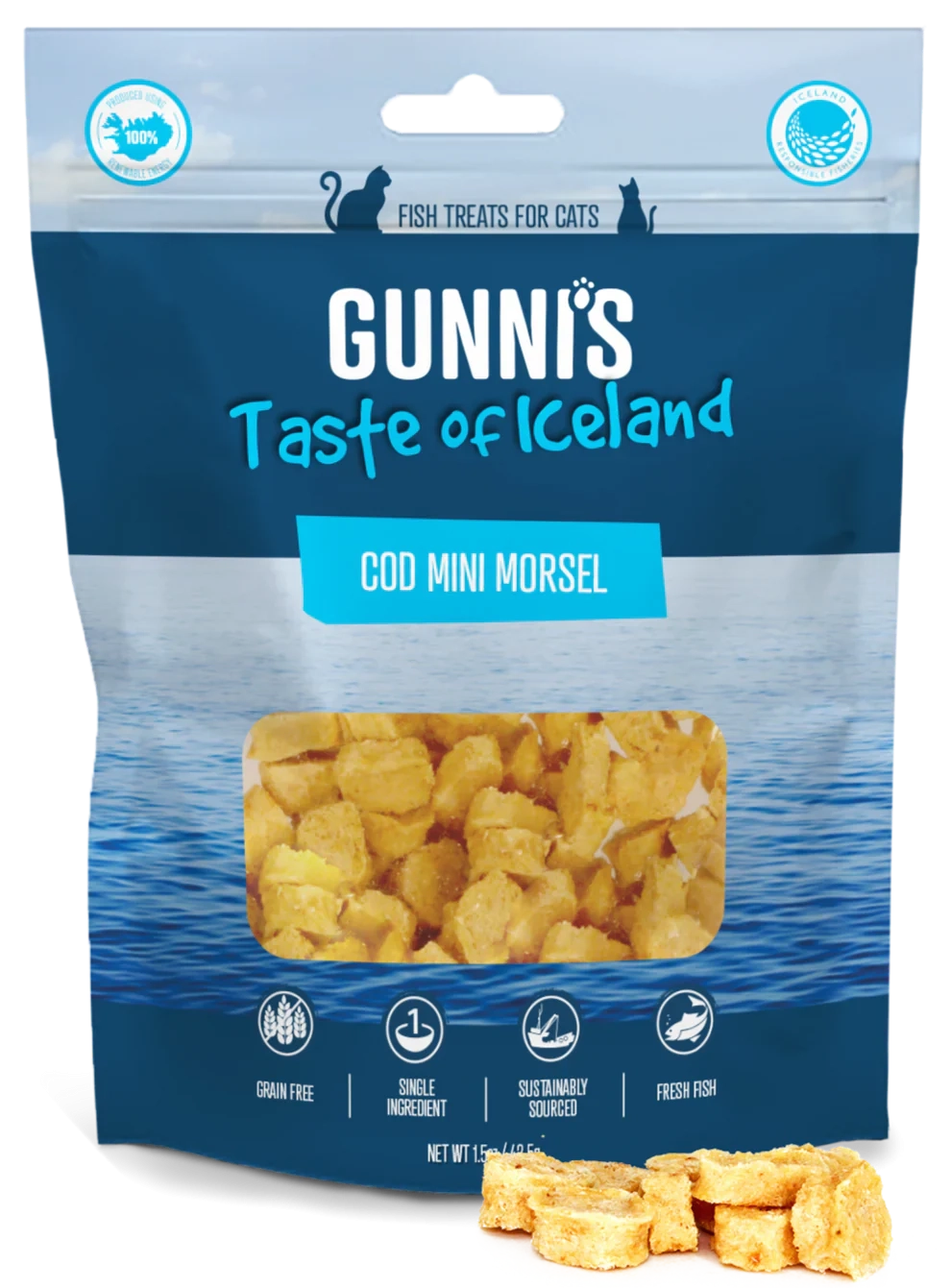 Gunni's Cod Mini Morsels Cat Treats