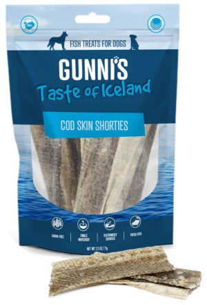 Gunni's Cod Skin Shorties Treats for Dogs