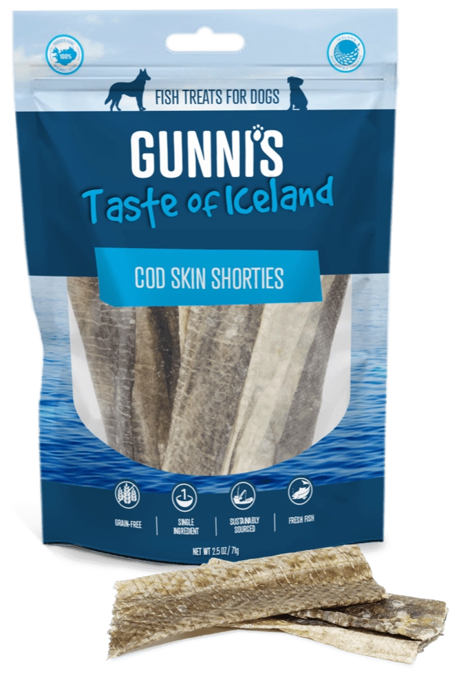 Gunni's Cod Skin Shorties Treats for Dogs