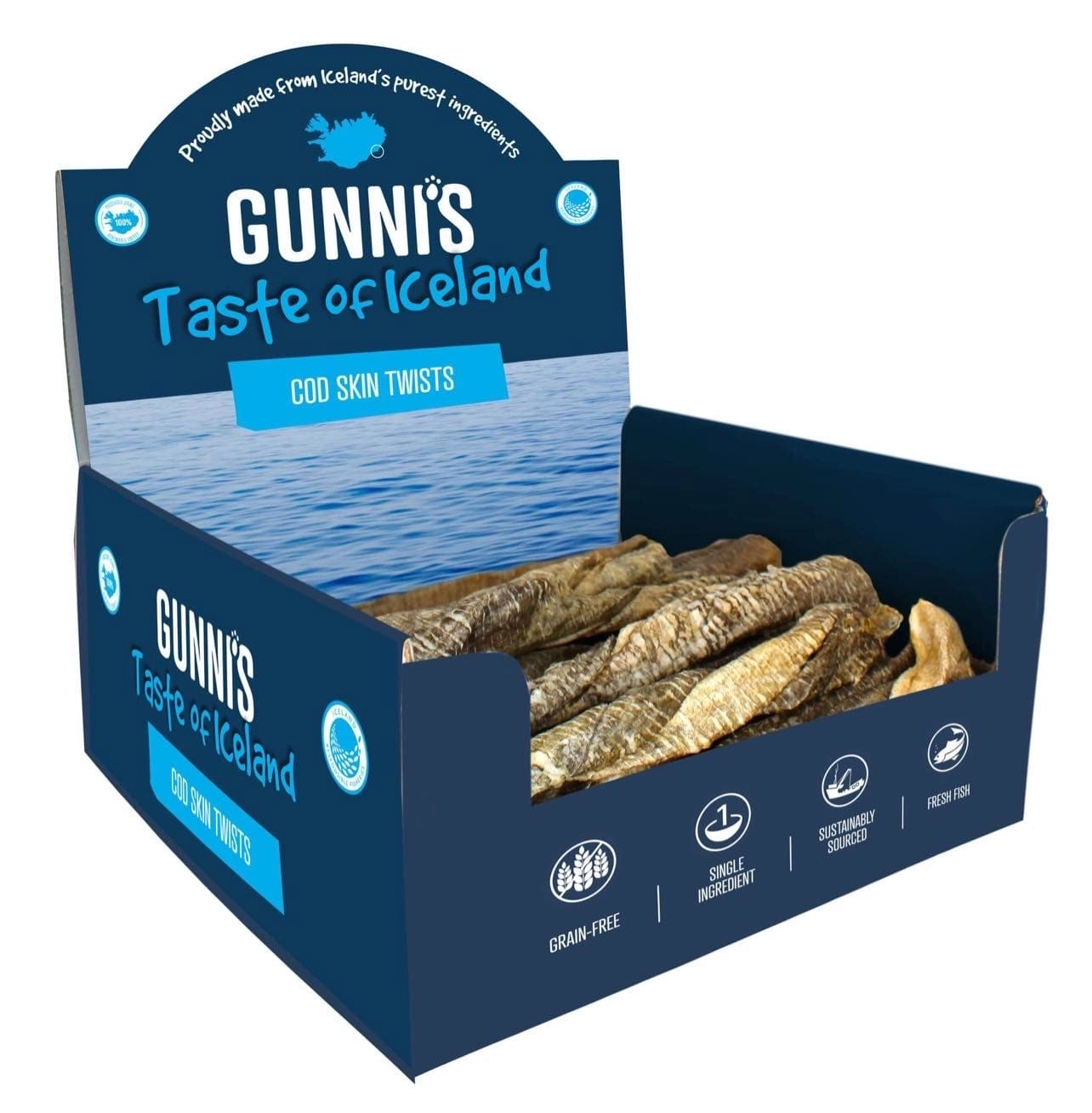 Gunni's Cod Skin Twist Chews for Dogs