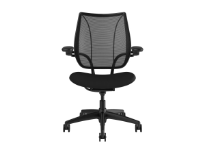 Humanscale Liberty - Chair - task - ergonomic - armrests - tilt - swivel - Corde 4 - black, graphite L113BJ10CF12XFSSNSC