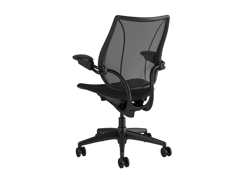 Humanscale Liberty - Chair - task - ergonomic - armrests - tilt - swivel - Corde 4 - black, graphite L113BJ10CF12XFSSNSC