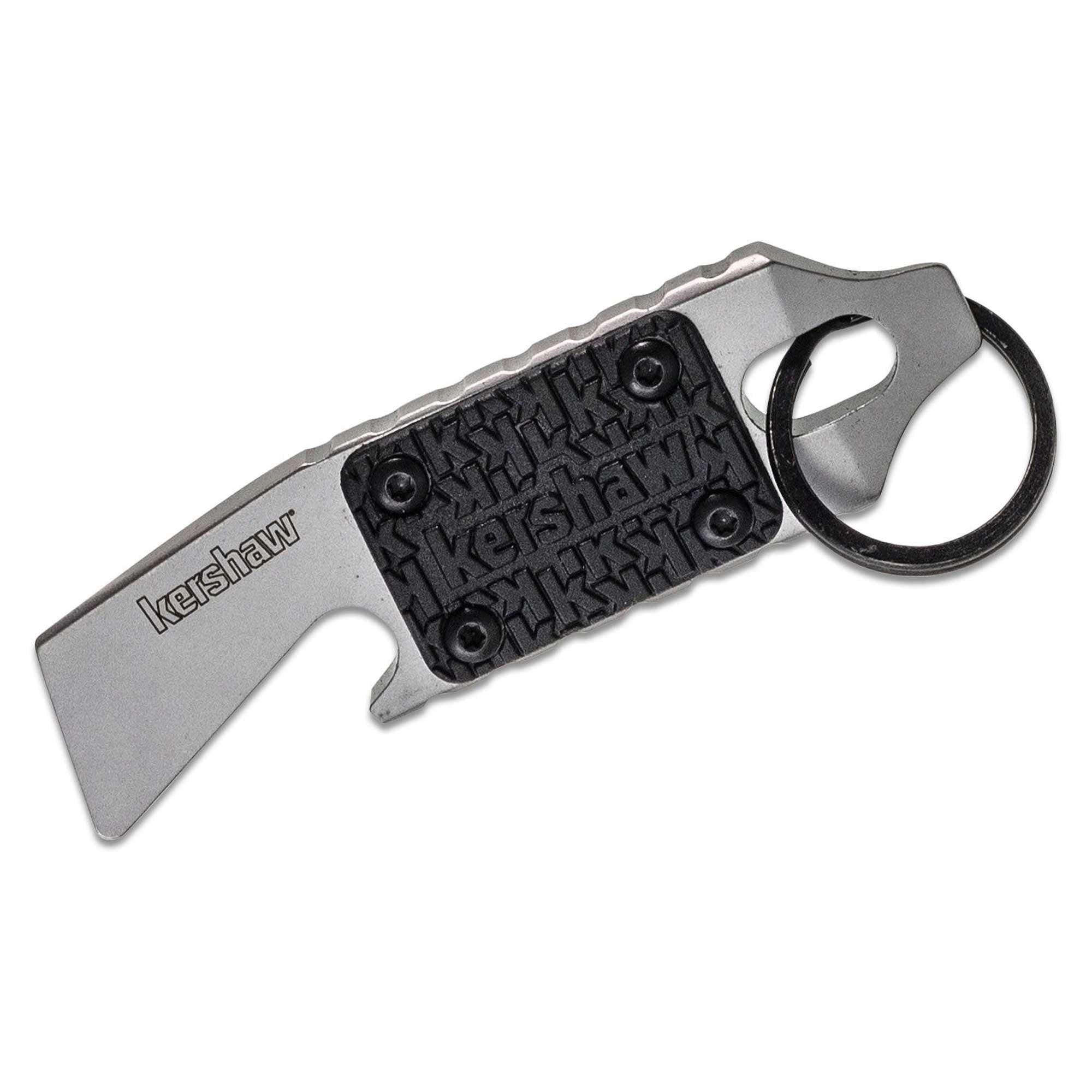 Kershaw Key Chain Multi Tool - PT-1 Bead Blasted Steel with K-Texture Grip | KW8800X