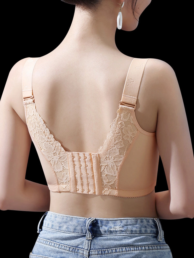 Lace Design Lightweight Wire-Free Minimizer Bra