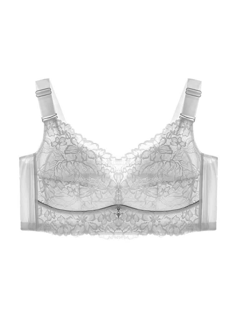 Lace Design Lightweight Wire-Free Minimizer Bra