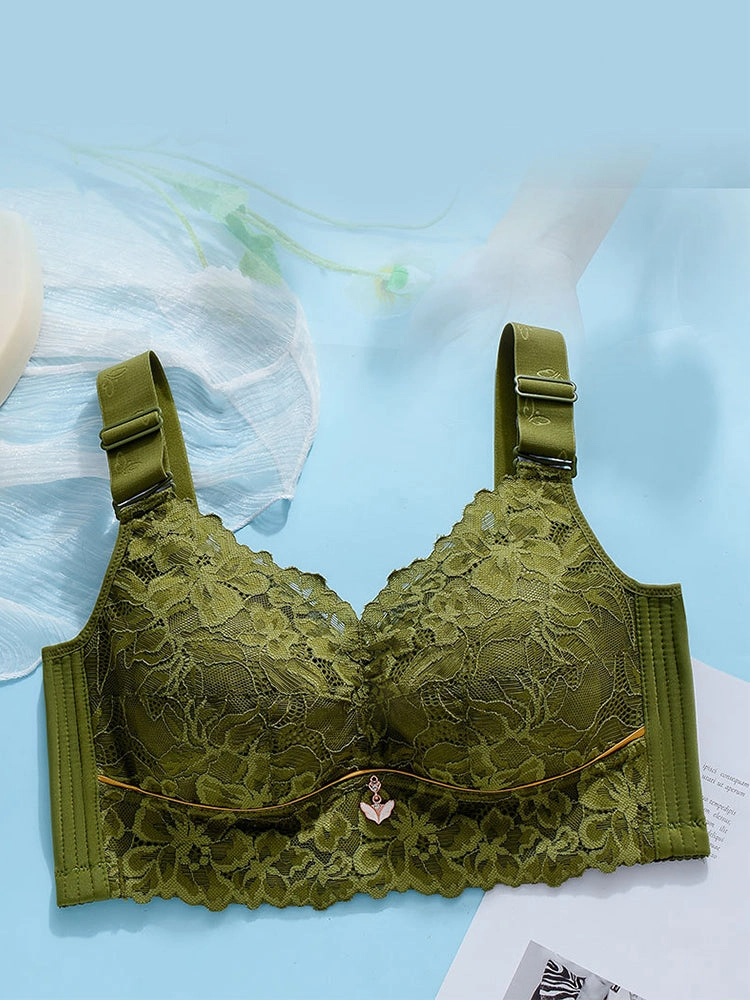 Lace Design Lightweight Wire-Free Minimizer Bra