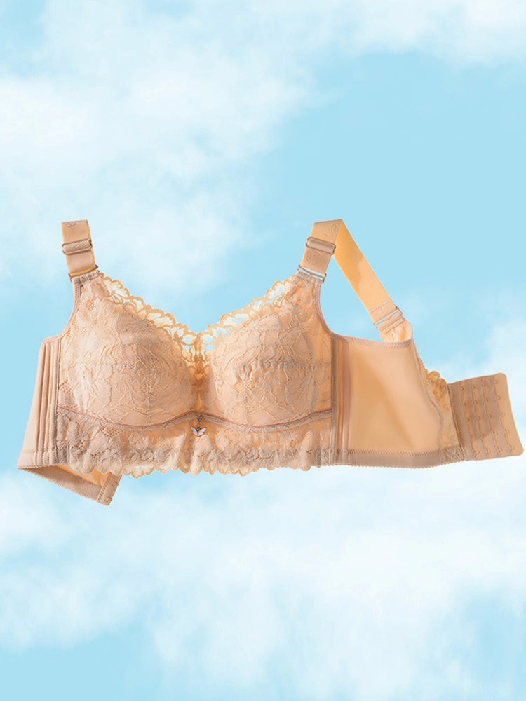 Lace Design Lightweight Wire-Free Minimizer Bra