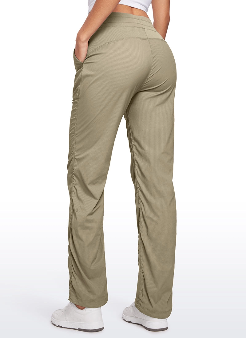 Lightweight Workout Straight Leg Pocket Pants 30"