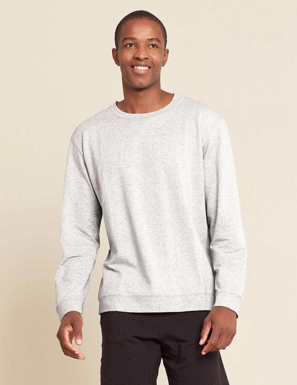 Men's Lightweight Pullover - Light Grey Marl