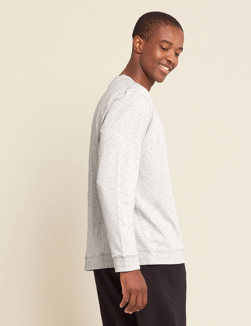 Men's Lightweight Pullover - Light Grey Marl