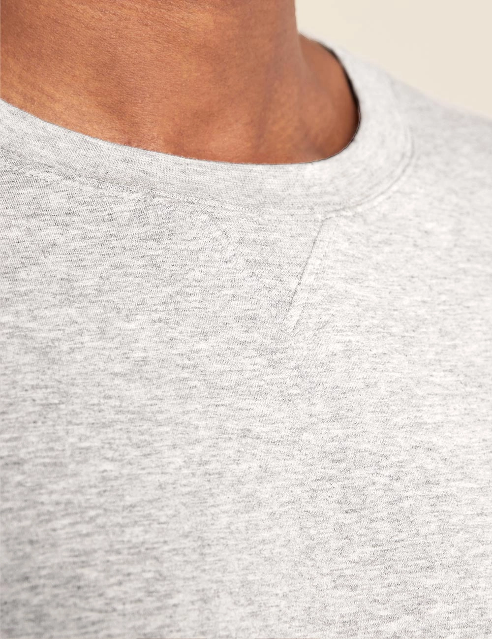 Men's Lightweight Pullover - Light Grey Marl