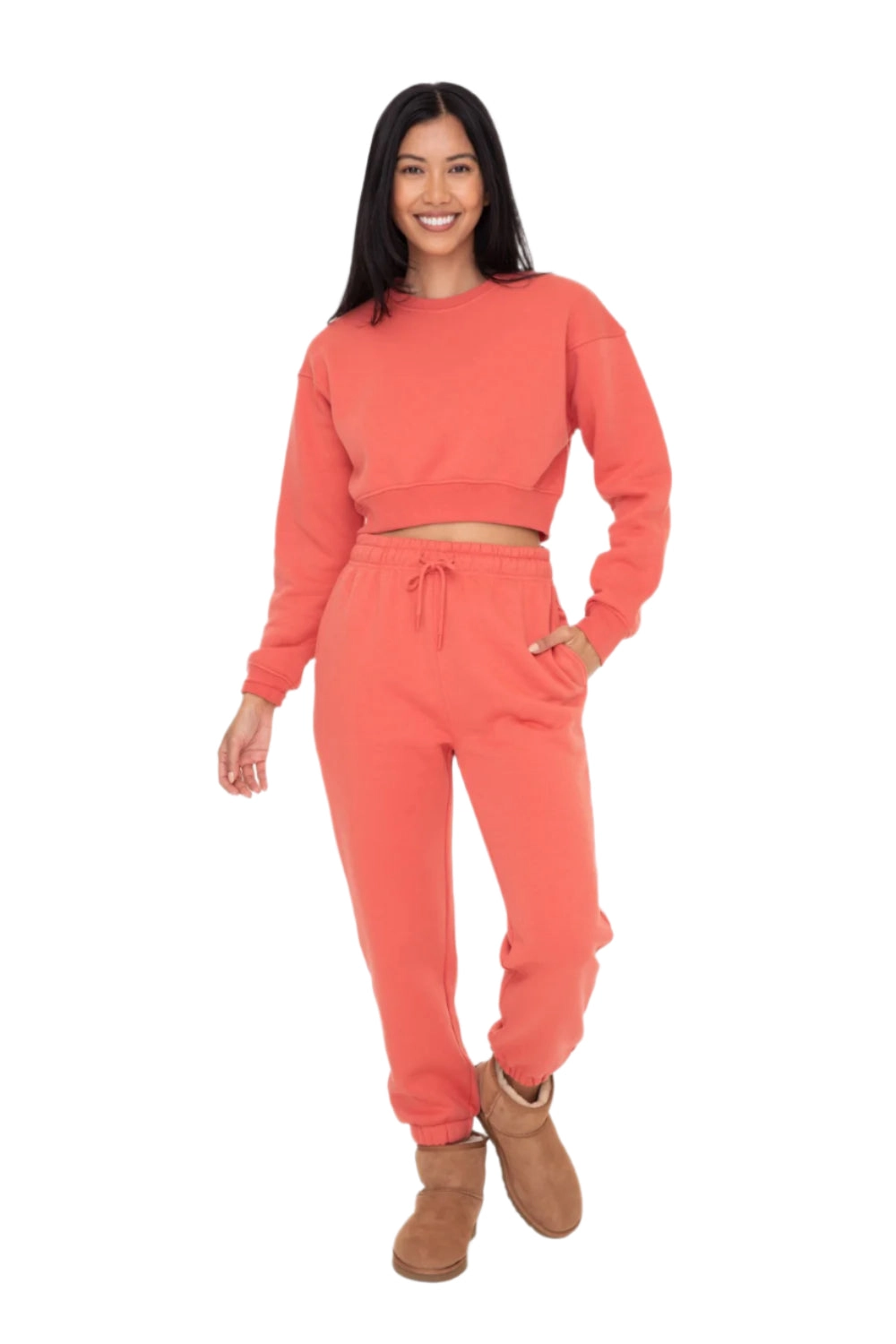 Mono B Fleece Billow Banded Bottom Sweat Pants KP11620 Colors