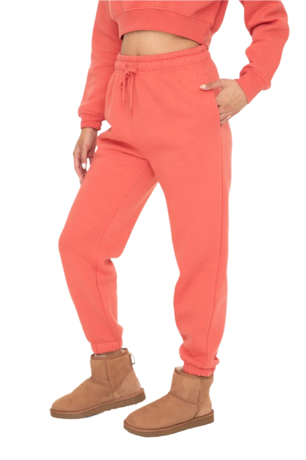 Mono B Fleece Billow Banded Bottom Sweat Pants KP11620 Colors
