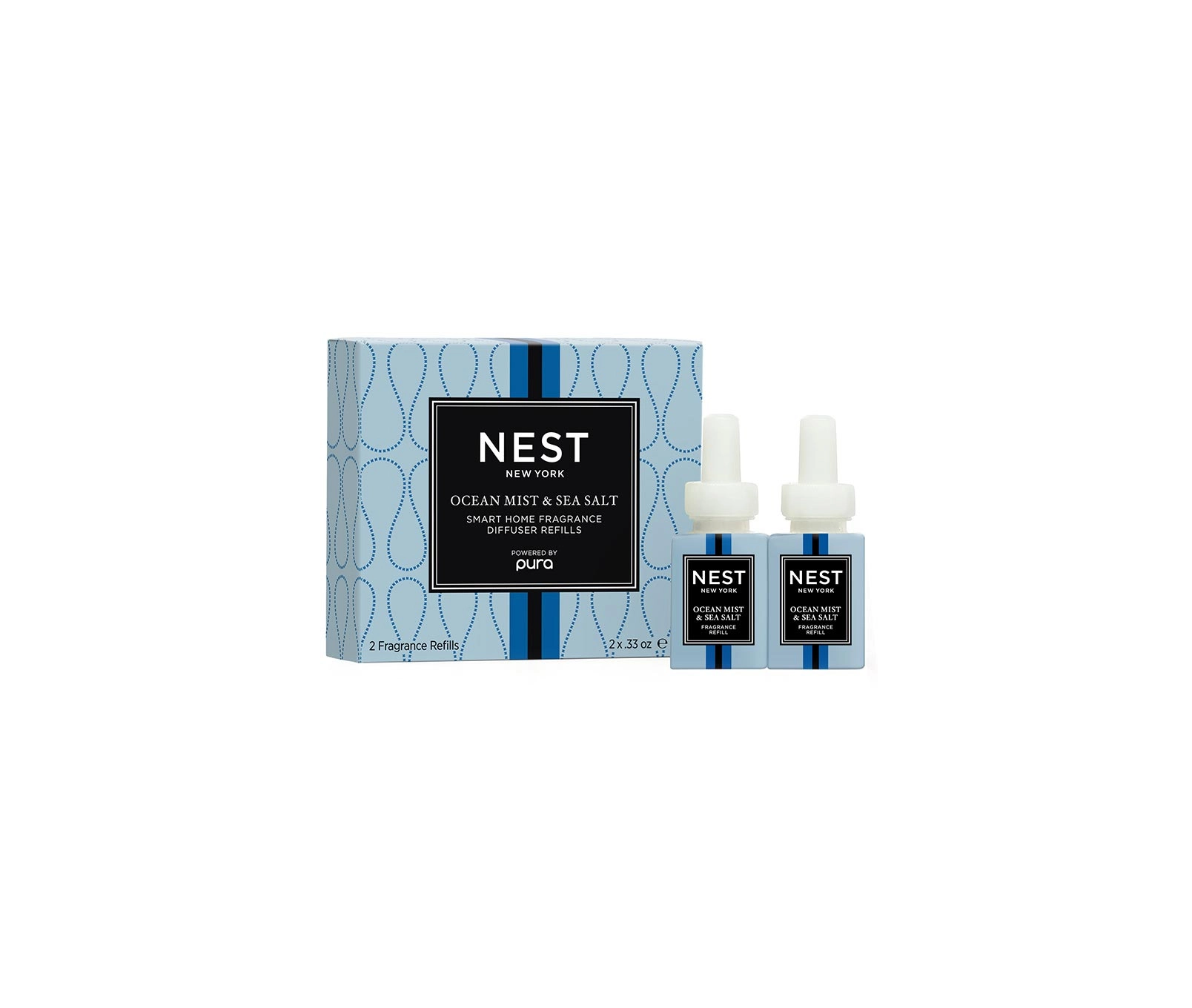 Ocean Mist & Sea Salt Refill Duo for NEST x Pura Smart Home Fragrance Diffuser - Smart Vials