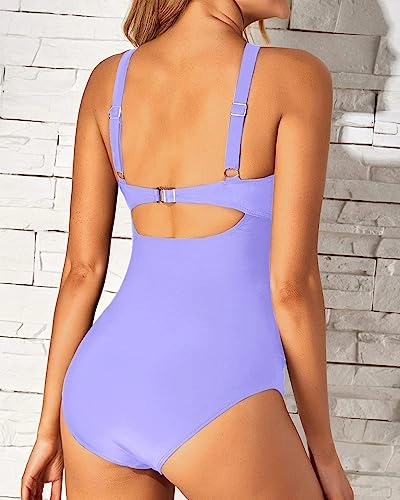 One Piece Front Cross Bathing Suits