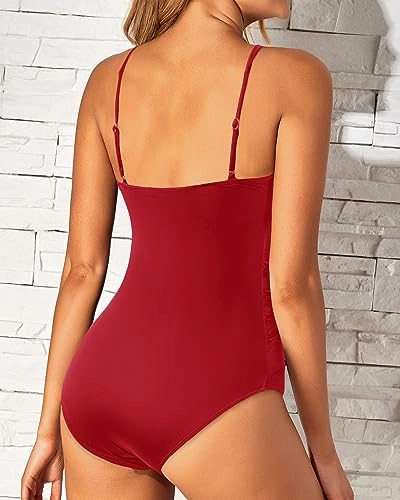 One Piece Tummy Control Backless Swimsuits