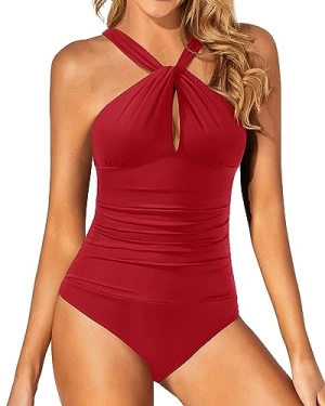 One Piece Tummy Control Backless Swimsuits