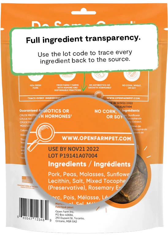 Open Farm Dehydrated Pork Treats