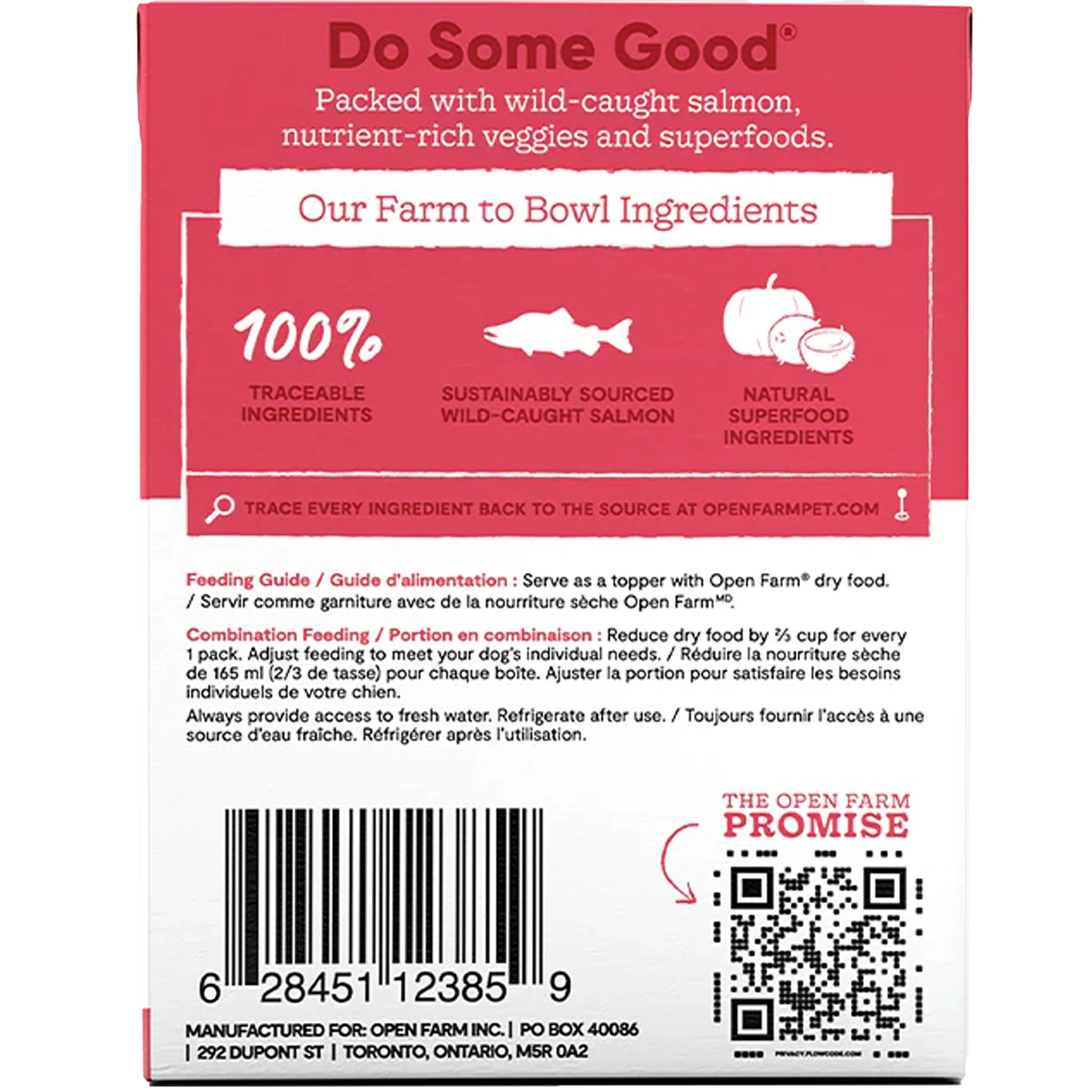 Open Farm  Rustic Stew Wild-Caught Salmon Canned Dog Food  - 12.5oz
