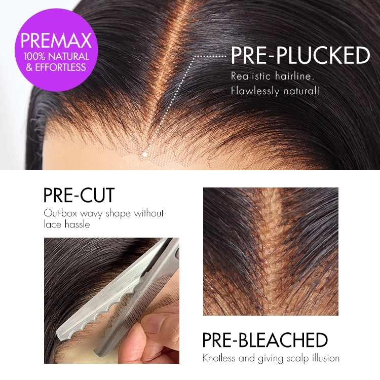 PreMax Wigs - Blonde Highlight Silky Straight 13x4 Frontal Lace Glueless Long Wig Pre-Cut Lace