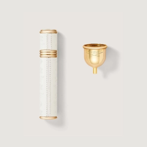 Refillable Travel Perfume Atomizer 10ml - Gold/White
