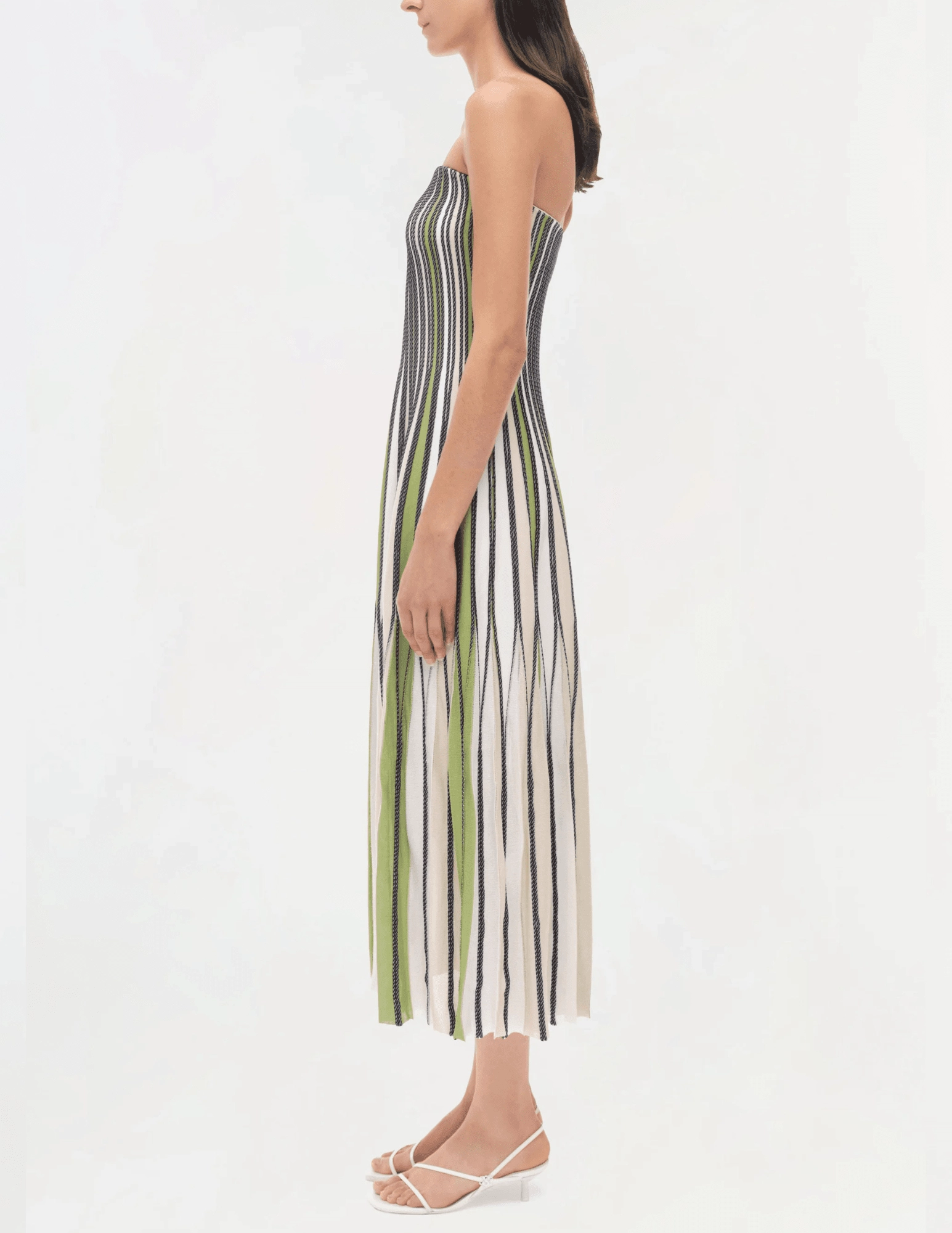 Simkhai Soliel Strapless Knit Midi Dress