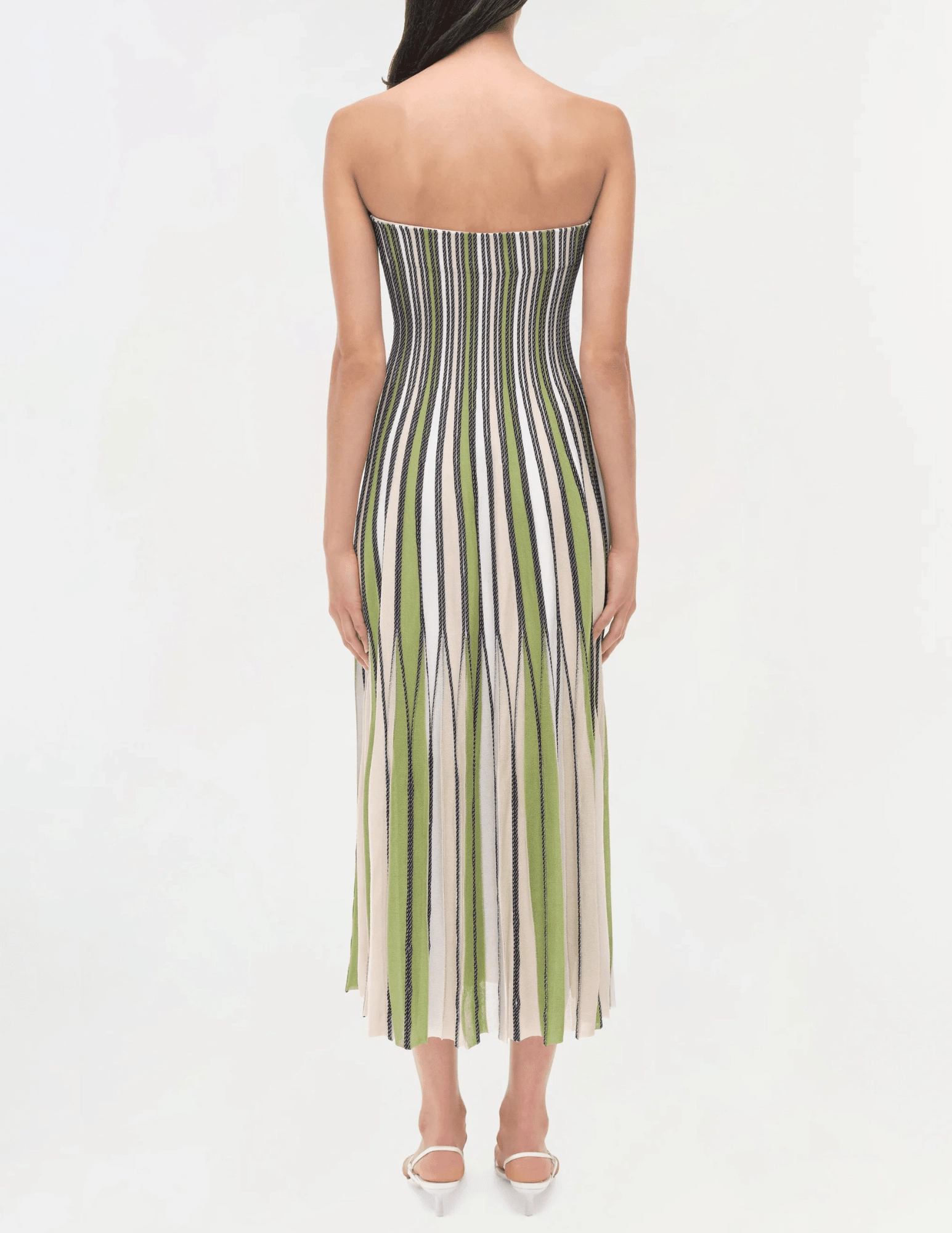 Simkhai Soliel Strapless Knit Midi Dress