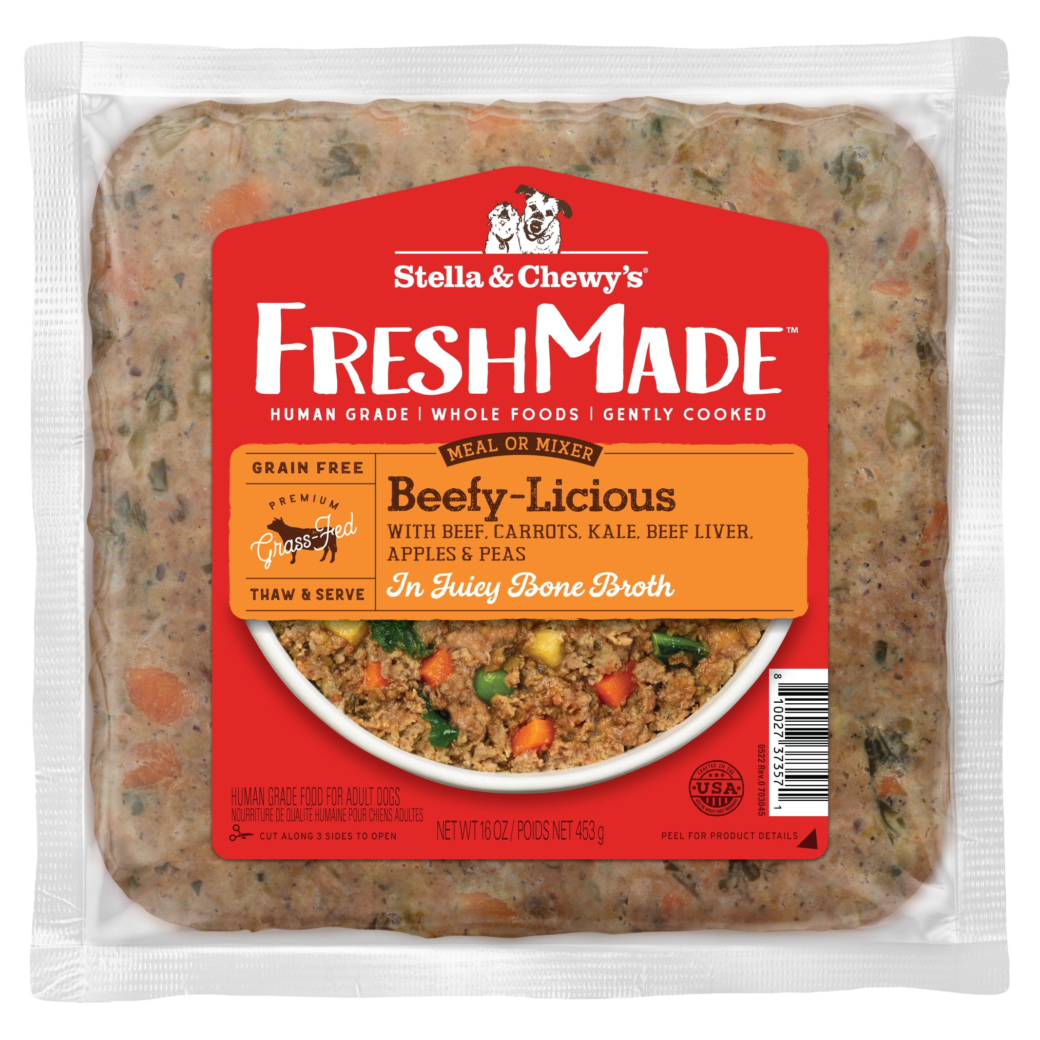 Stella & Chewy's FreshMade Beefy-Licious Gently Cooked Dog Food